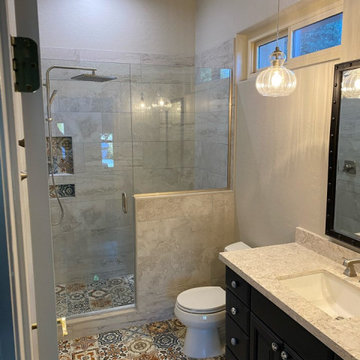 Full Home Remodel Featuring 9x9 Mosaic Tile Bathrooms