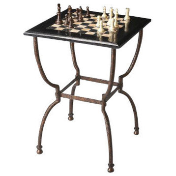 Butler  Fossil Stone Game Table