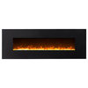 GL5072CE Empire 72" Elegant Crystal Linear Wall Mounted Electric Fireplace