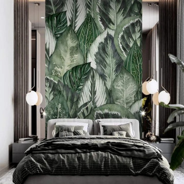 Nature Murals in Bedroom