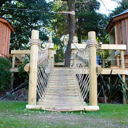 Treehouse with turrets, mezzanines and outside decks - Garden Playhouses