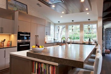 Kitchen - transitional kitchen idea in Orange County