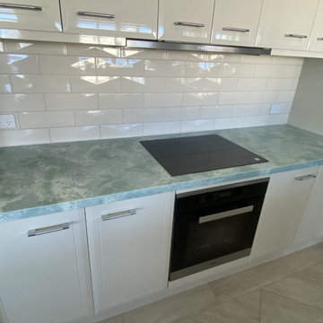 Emerald Mist Stone Kitchen Benchtop | Brisbane Project
