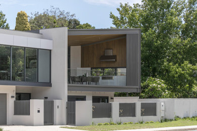 Large modern two-storey house exterior in Perth.