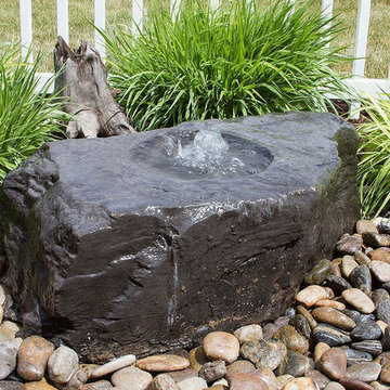 Medium Bird Bath Handcrafted Bubbling Rock Fountain Kit