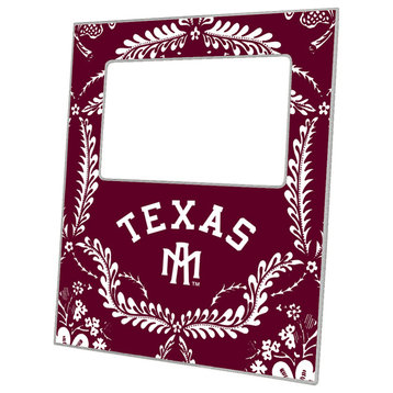 F3906, Texas A&M Picture Frame Arched Burgundy Provencial
