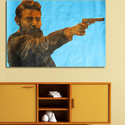 Blue Ned by Derek Erskine - Mixed Media Art