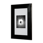 Fox Hollow Furnishings - Concealed Picture Frame Medicine Cabinet, Black, 14"x24" - The Extra Large Black Concealed Cabinet features our raised edge profile door painted a rich, deep black, giving this a modern look. Looks great in contemporary designs. Measures 24" H x 14" W x 3.75" D and holds up to 11" x 20" artwork from your personal collection.