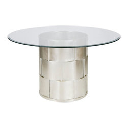Worlds Away Amanda Silver Leaf 54 - Dining Tables