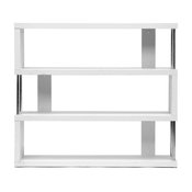 Baxton Studio Barnes White Three, Shelf Modern Bookcase
