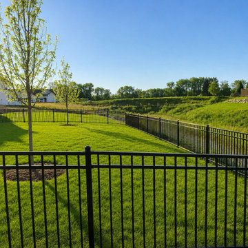 Black Ornamental Backyard Fence – Monticello MN