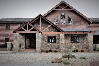 Inspiration for a rustic patio remodel in Other