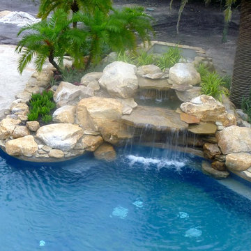 Rock Waterfalls and ponds