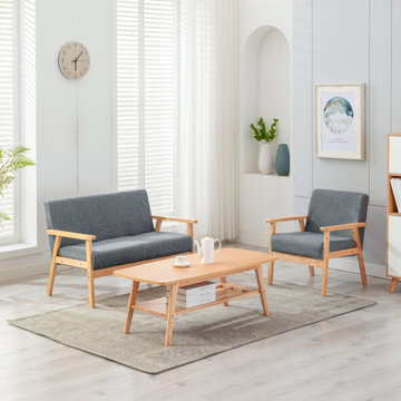 Bahamas 45" Coffee Table Loveseat Chair Set