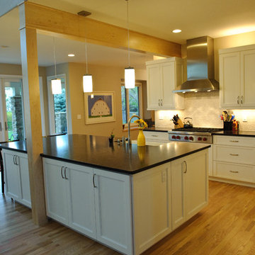 Modern Kitchen and living space remodel