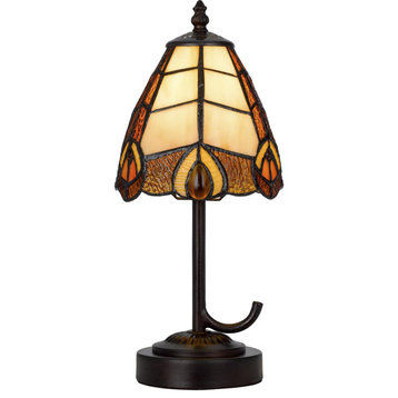 3119 Tiffany 1 Light Table Lamp, Dark Bronze