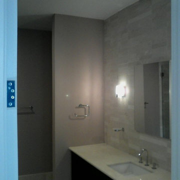 Master Bathroom Modern Honed Marble