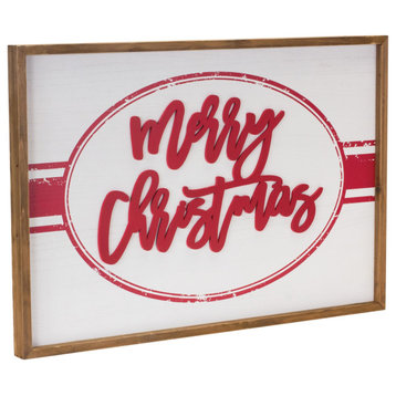 Wood Merry Christmas Sign 27.5"L