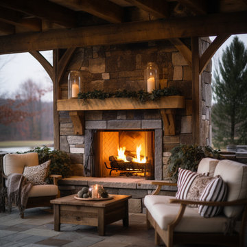 Outdoor Fireplace Mantels