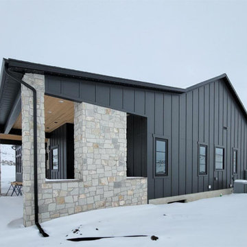 Siding Installation - James Hardie Board and Batten in Midnight Black