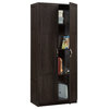 Sauder Select Engineered Wood 4-Adjustable Shelf Storage Cabinet Cinnamon Cherry