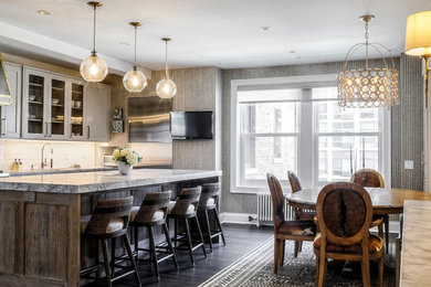 Inspiration for a transitional kitchen remodel in Chicago