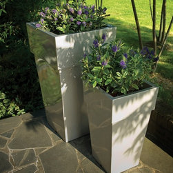 Torre Outdoor Planters by Serralunga - Outdoor Pots And Planters