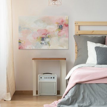 "Cherry Blossom III" Painting Print on Wrapped Canvas