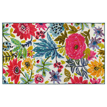 My Magic Carpet Floral Bloom Multicolor Rug, 3'x5'