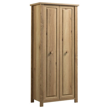Pemberly Row Contemporary Engineered Wood Storage Cabinet in Timber Oak