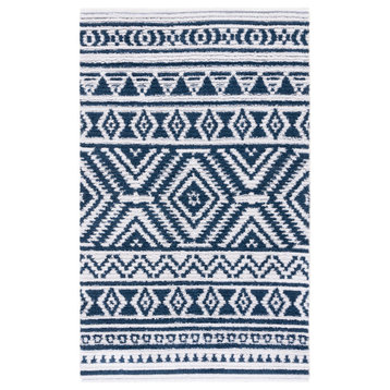 Safavieh Augustine Collection AGT849 Rug, Navy/Ivory, 6'4" x 9'6"