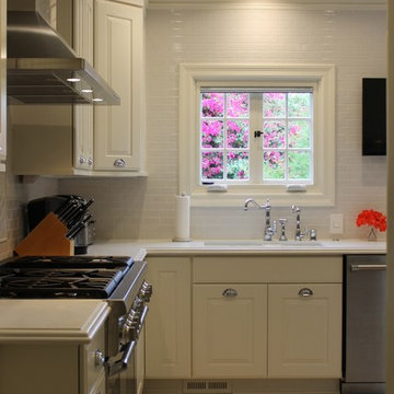 Dramatic transformation to a Tudor kitchen in Glendale