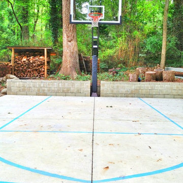 Allen B's Pro Dunk Platinum Basketball System on a 24x30 in Chapel Hill, NC