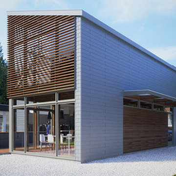 Private house. Produced for LINEOFFICE Architecture, Inc.