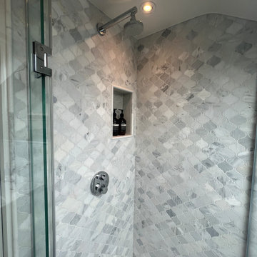 Luxurious marble loft shower room