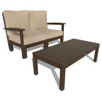 Highwood USA - Bespoke Loveseat and Conversation Table, Dune/Weathered Acorn - Welcome to highwood.  Welcome to relaxation.