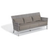 Argento Sofa, Resin Wicker, Aluminum Legs, Stone Polyester Cushion and Pillow