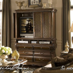AICO Furniture - Sovereign Media Cabinet - 57081-51-099 - Fabric
