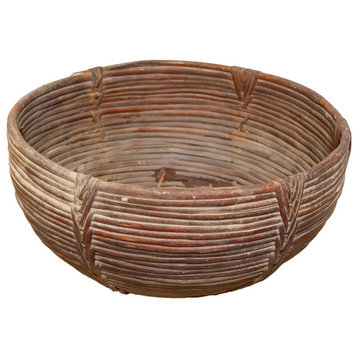 Vintage Farmhouse Wicker Basket
