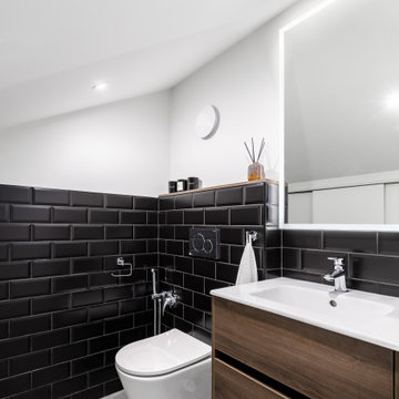 Мансардная двухуровневая квартира в скандинавском стиле