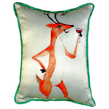Deer Party Extra Large Zippered Pillow, 20"x24"