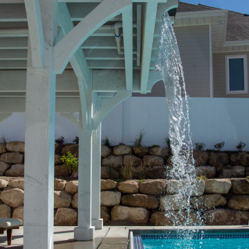 All-in-ONE: Pavilion, Deck, Diving Platform, Waterfall, Swimming FUN!