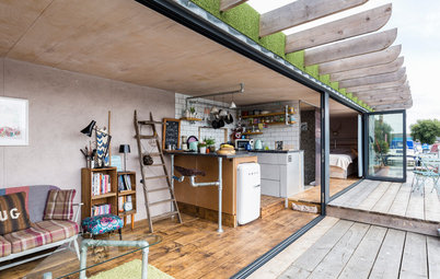 My Houzz: Converted Shipping Container Floats His Boat