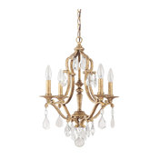 Capital Lighting 4184AG-CR Blakely Antique Gold 4-Light Chandelier