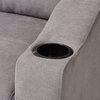 Lianna Modern, Contemporary Light Gray Fabric Upholstered Sectional Sofa