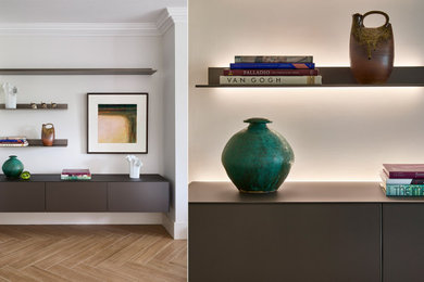 Design ideas for a medium sized modern living room in Berkshire.