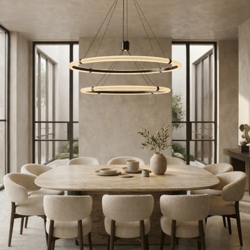 Milano Halo Ring Pendant Light - Dining Room Chandelier Ideas