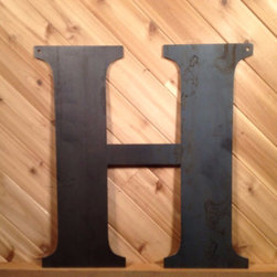 Raw Metal letter 24" - Products