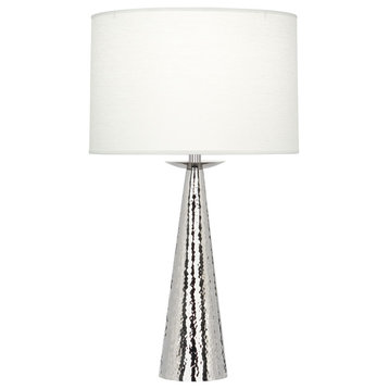 Robert Abbey S9869 One Light Table Lamp Dal Polished Nickel