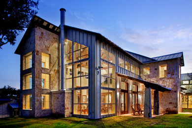 Home design - industrial home design idea in Austin